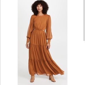 Gina tiered cut out maxi dress